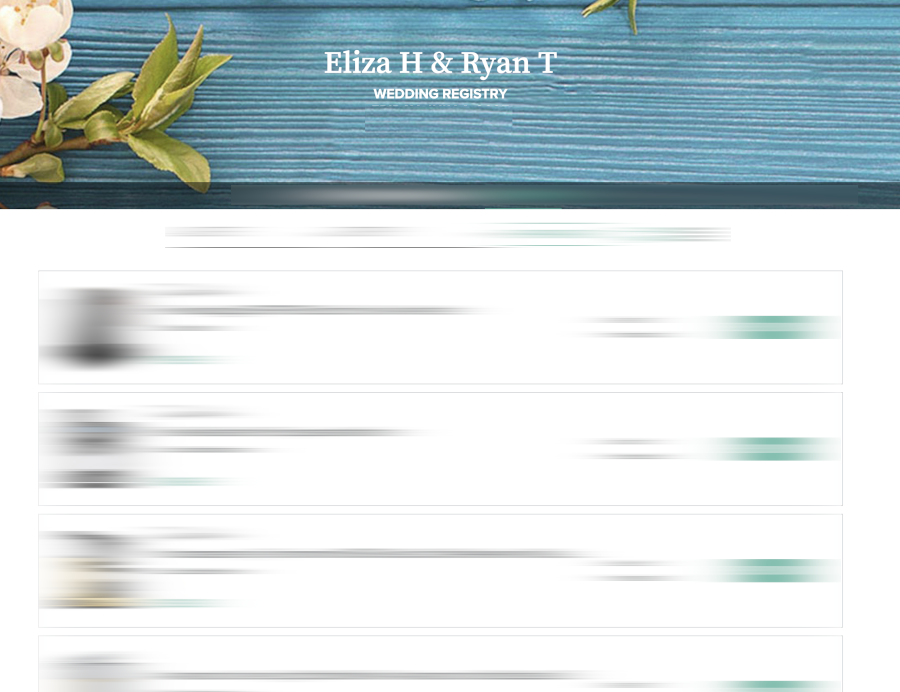 Visit Our Registry on MyRegistry.com